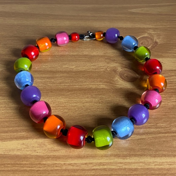 Rainbow beaded necklace from Zahara - Picture 2 of 7